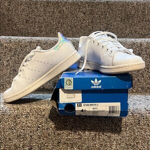 Adidas Stan Smith White with Iridescent Heel